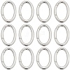 20Pcs Alloy Spring Gate Rings PALLOY-SC0010-53A-P-1