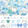 100Pcs 19 Styles Transparent Acrylic Beads MACR-FS0002-34-1