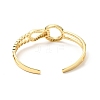 Clear Cubic Zirconia Knot Open Cuff Bangle BJEW-J165-14G-3