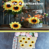 30Pcs Plastic Sunflower DIY-LP0006-10-3