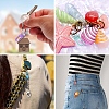 60Pcs Baking Paint Iron Open Jump Rings FIND-YW0009-88-6