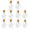 10Pcs 2 Styles Glass Bottle for Bead Containers AJEW-FS0001-11-1