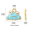 10Pcs 5 Styles Alloy Enamel Pendants FIND-FS0002-32-4