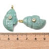 Natural Mixed Stone Carved Pendants G-H357-05G-3