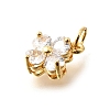 Brass Micro Pave Cubic Zirconia Pendants X-KK-V008-11G-04-2