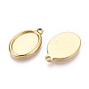 304 Stainless Steel Pendant Cabochon Settings STAS-T067-68G-2