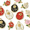 12Pcs 6 Styles Alloy Enamel Pendants FIND-FS0002-05-3