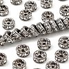 Brass Rhinestone Spacer Beads RB-A014-Z8mm-01B-NF-1