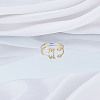 1Pc Brass Micro Pave Clear Cubic Zirconia Open Cuff Rings for Women RJEW-LP0002-37M-3
