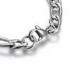 Tarnish Resistant 304 Stainless Steel Figaro Chain Bracelets BJEW-L637-04B-P-3