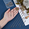 12Pcs 6 Styles 201 Stainless Steel & 304 Stainless Steel Box Chains Chain Extender FIND-UN00028-02-4