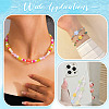 100Pcs 10 Colors Transparent Acrylic Beads TACR-TA0001-44-8