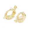Brass Stud Earring Findings KK-Z106-03G-02-2