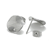 Non-Tarnish 304 Stainless Steel Stud Earring Findings STAS-Q225-06A-2