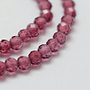 Natural Garnet Bead Strands G-P271-3mm-05-2