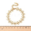 304 Stainless Steel Ring Link Chain Bracelets for Women BJEW-Z134-02G-3