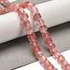 Cherry Quartz Glass Beads Strands G-H078-C23-01-2