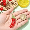Glass Woven Big Pendants PALLOY-CJ00064-4