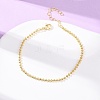 Brass Beaded Bracelets for Women BJEW-C140-20G-2