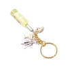 Resin & Glass & Alloy Keychain KEYC-JKC01158-01-4