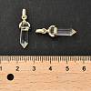 Natural Quartz Crystal Double Terminal Pointed Pendant G-H097-01G-02-4