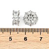 Brass Micro Pave Cubic Zirconia Beads KK-H202-10P-3