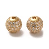 925 Sterling Silver Micro Pave Cubic Zirconia Beads LS-STER-H110-24C-01G-1