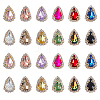 AHADERMAKER 24Pcs 12 Colors Teardrop Sew on Rhinestone DIY-GA0005-17-1