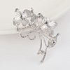 Alloy Rhinestone Brooch Findings ALRI-D043-03P-2