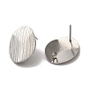 Non-Tarnish 304 Stainless Steel Stud Earrings Findings STAS-B041-07P-1