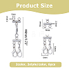 Multi-Strand 304 Stainless Steel Lobster Claw Clasps FIND-HS00001-2