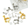 12Pcs 3 Colors Brass Screw On Clip-on Earring Findings KK-FS0001-29-3