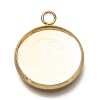 304 Stainless Steel Pendant Cabochon Settings X-STAS-Z030-01B-G-1