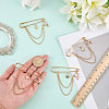 4Pcs Moon & Star Alloy Rhinestone Hanging Chain Brooch JEWB-FG0001-84B-3