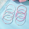 8Pcs Glass Seed Beads Stretch Bracelets for Women BJEW-MZ00269-2