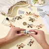 12Pcs 4 Colors Bowknot Alloy Decorative Buckles FIND-CP0003-70-3