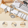 1Pc Tibetan Style Alloy Oval & Cattle Skull Head Link Chain Waist Belly Body Chains for Women AJEW-DC0003-23AS-4