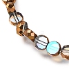 Electroplated Transparent Glass Beads Strands GL-CBA98F0-06B-07-2