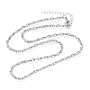 3MM 304 Stainless Steel Twisted Oval Link Chain Necklaces for Man and Women SA-CBAB767-18A-P-4