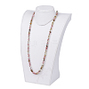 Natural Watermelon Skin Beaded Multi-use Necklaces/Wrap Bracelets NJEW-K095-B07-4