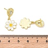 Brass Micro Pave Cubic Zirconia Dangle Stud Earrings for Women EJEW-A167-28G-5