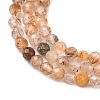 Natural Rutilated Quartz Beads Strands G-D314-A01-2mm-4