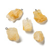 Raw Rough Natural Citrine Pendants G-A028-01G-1