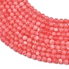 Dyed Synthetic Rhodochrosite Beads Strands GG-CBA0389-A03-3mm-4
