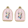 Printed 304 Stainless Steel Enamel Pendants SA-CBA1ED9-16G-02-1