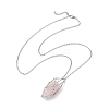3Pcs 3 Styles 304 Stainless Steel Cable Chain Macrame Pouch Empty Stone Holder Necklace Making NJEW-JN04970-6