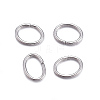 Tarnish Resistant 304 Stainless Steel Open Jump Rings X-STAS-F221-40P-G-2