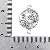 Brass Pave Clear Cubic Zirconia Connector Charms KK-Z066-08P-3