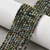 Natural African Turquoise Beads Strands G-F509-29-3mm-2