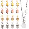 16Pcs 4 Colors Brass Micro Pave Cubic Zirconia Pendant Bails FIND-PH0021-30-7
